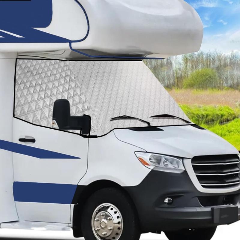 Motorhome Window Protector Aluminum Foil Sunshield Customized For Sprinter 515 Weatherproof Design Heat Reflection Snow