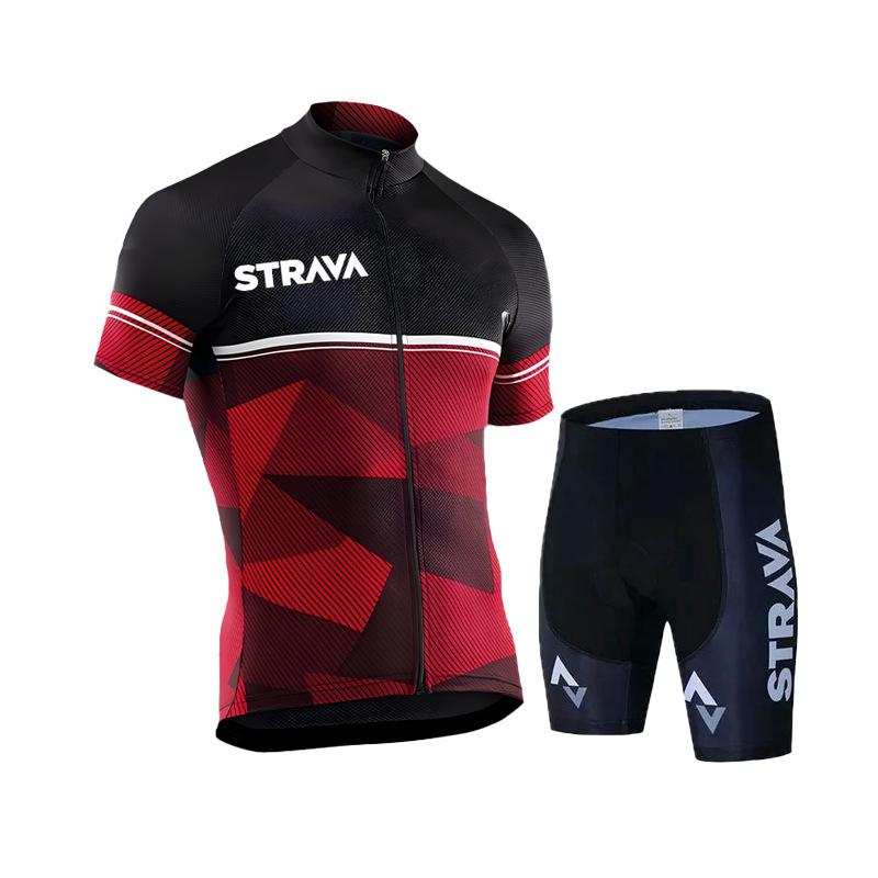 Bicycle Cycling Suit Short-sleeved Suit Men's Spring Summer Road Cycling Suit Quick-drying Breathable Mountain Bike Cycling Suit