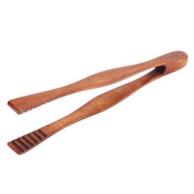Holz BBQ Clip Buffet Lebensmittelzange Brot Steak Küchenzange Servierwerkzeug