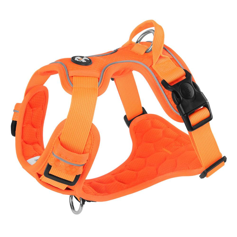 

Pet Harness Vest With Nonextendable Leash For Small Dogs And Cats S оранжевый