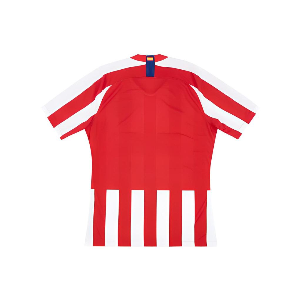 Nike Striped Logo Casual Short Sleeve Football Jersey 19-20 Season Atletico Madrid Home Player Version Men Jersey Red AO4669-612