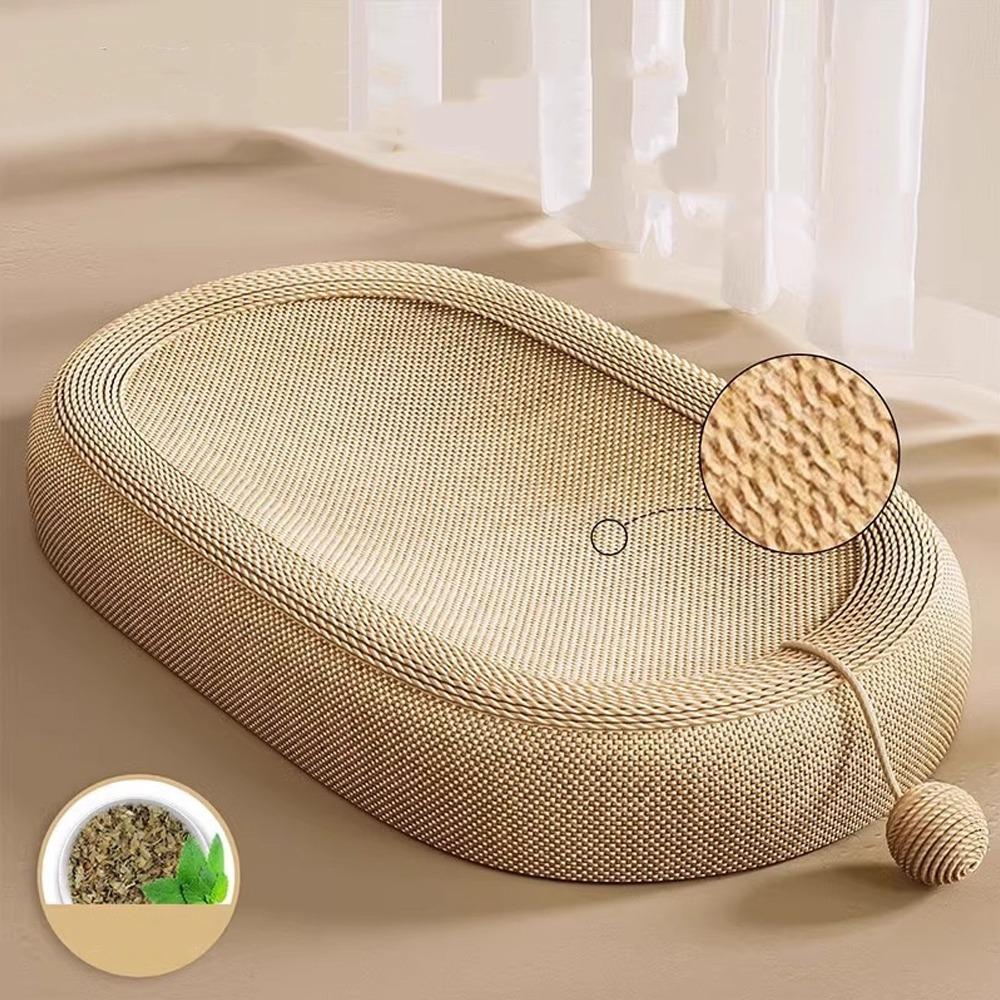 Wear-resistant Cat Paw Board Basin Oval Cat Claw Board Cat Scratching Bed  Sofa Protector