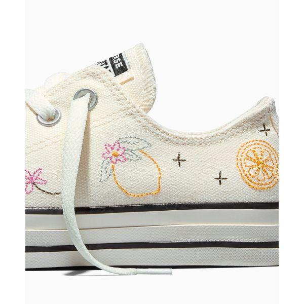 Converse Chuck Taylor All Star Market Essentials Egglet Comfortable Versatile Canvas Shoes Women Sneakers White A16681C