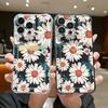 Flowers Print Card Slot Phone Case For iPhone Air 16e 17 16 15 Pro Max 14 13 Pro Max Shockproof Clear Soft Silicone Cover