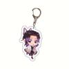 Acrylic Anime Keychain Kamado Tanjiro Nezuko Agatsuma Zenitsu Student Bag Charm Pendant Cosplay Accessories Gift