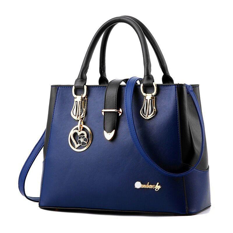 Modische und vielseitige Damen-Eimertasche Stilvolle und trendige Handtasche mit Farbblock-Design