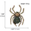 Exaggerated Personality Insect Rhinestone Spider Brooch Jewelry Coat Coat Alloy Pin Clothing Accessories