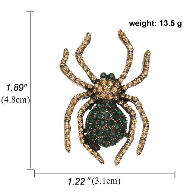 Přehnaná osobnost Hmyz Drahokam Pavouk Brož Šperky Kabát Kabát Slitina Pin Oděvní doplňky