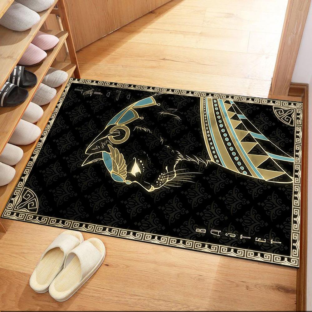 Moonlit Cat Dream Floor Mats for Living Room, Bedroom and Room Decoration Are Suitable for Gifts.