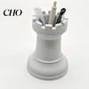 Stylish Desk Organizer Chess Cart Pen Holder 3D Printed Piece Dual-purpose Decor Minimalist Makeup Brush Storage Cup for Home Office School