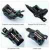 NFOX B015 4-piston Disc Hydraulic Brake E-bike Folding Mountain Bike Bicycle Power Off Black Red 160 180 203 Roto Split Tube New