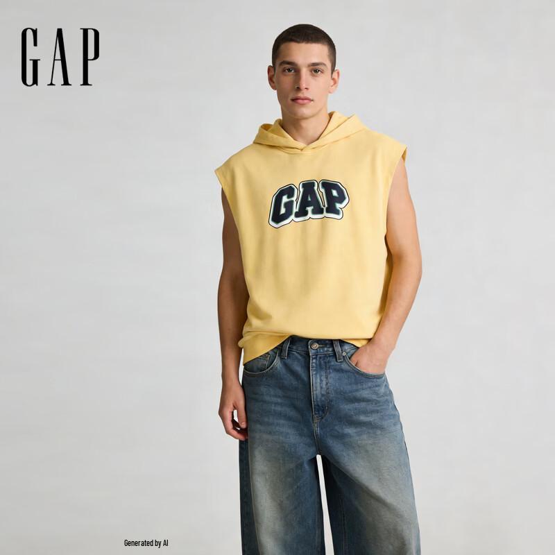 GAP Unisex 854305 Logo Print Sleeveless Hoodie 175/96A