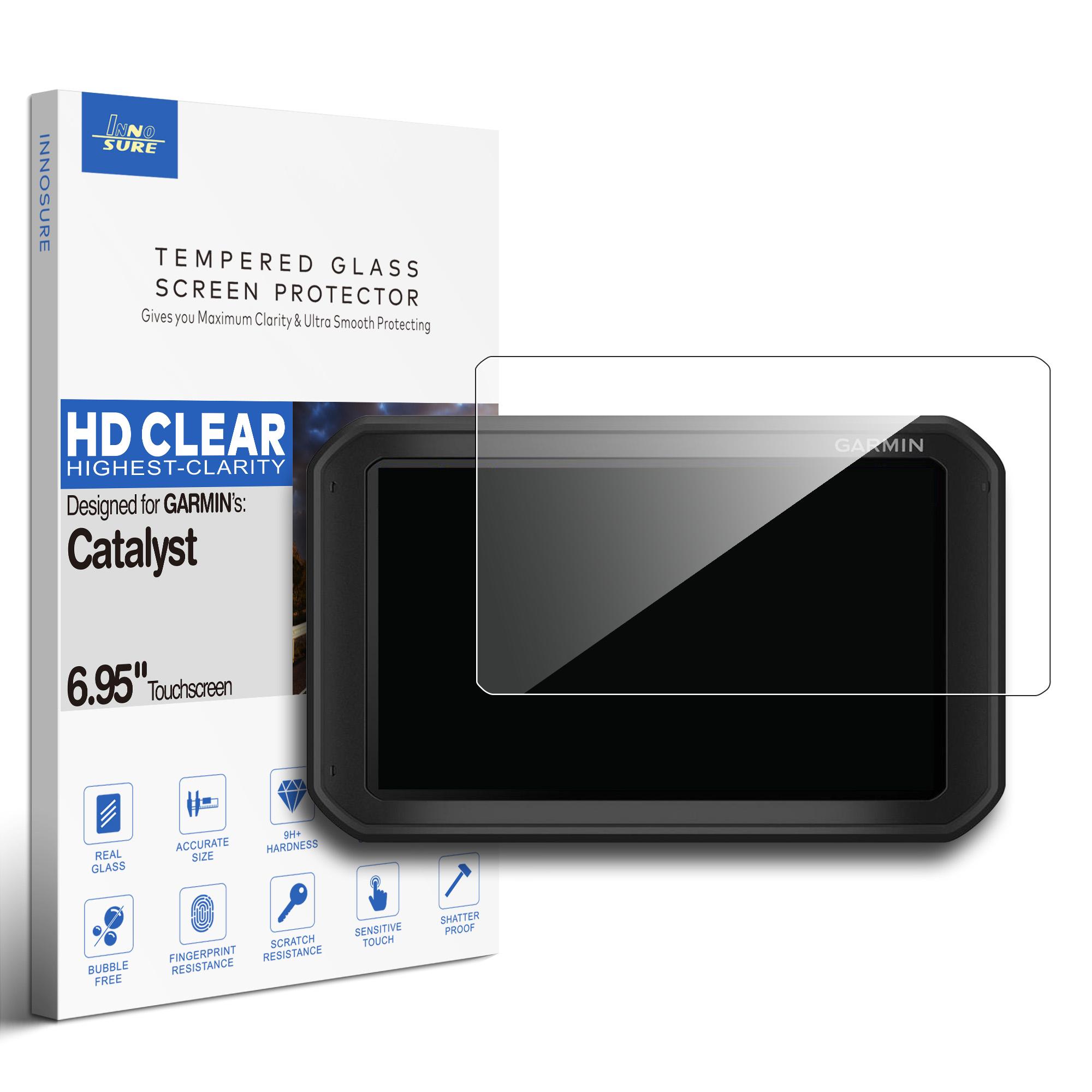 

INNOSURE Tempered Glass Screen Protector for Garmin Catalyst Driving Performance Optimizer 6.95 Touchscreen Anti Glare 1PCS - 6.95 inch