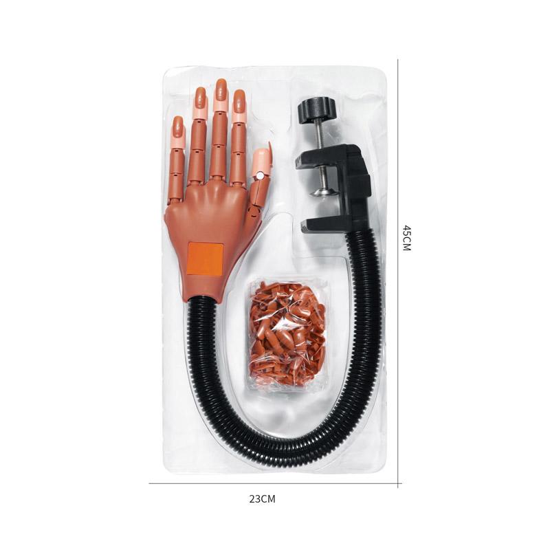 

Руки для профессионального нейл-арта +100 шт. типсов для ногтей, регулируемая пластиковая модель для практики, инструмент для маникюра своими руками, гибкий и мягкий