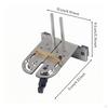 Workbench Stop with Clamp Stainless Steel Tabletop Adjustable Hardware for Hobbyists,
