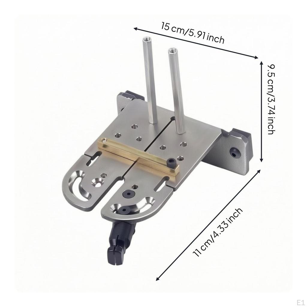 Workbench Stop with Clamp Stainless Steel Tabletop Adjustable Hardware for Hobbyists,