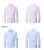 2025 Spring/Summer Men's Large Solid Color Casual Long Sleeve Shirt