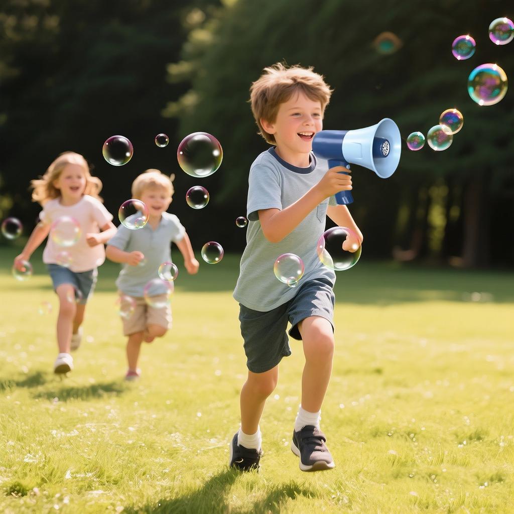 Recording Lights Handheld Bubble Machine Kids Toys Suitable For Kids Birthday Gifts Outdoor Toys(50ml)