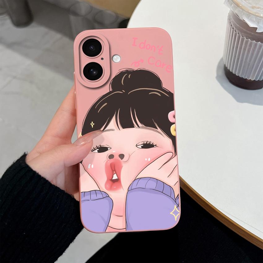 Suitable For iPhone 17 Air Pro Max Phone Case Cute Face Mask Dog Pattern Screen Protector Fashion Shell For iPhone Shockproof Silicone Soft Back Cover