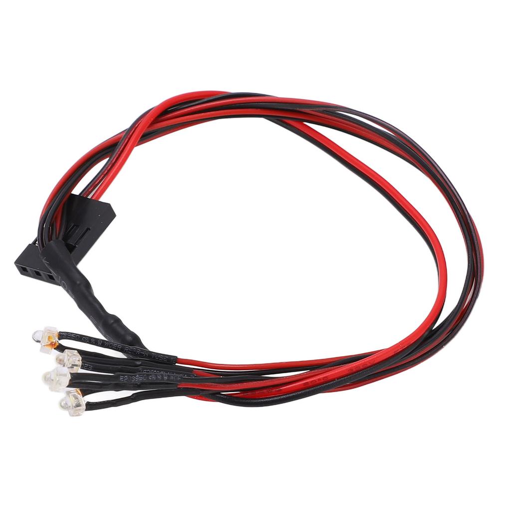 Luz LED 4LED 335mm RC Faróis Noturnos LED para Axial Scx24 124 118 Carro RC FaróisQuadrado