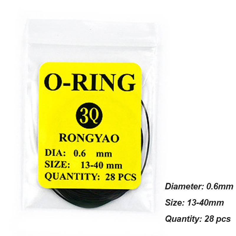Watch Back Case Rubber Waterproof O-Ring Gasket Thickness 0.5mm/0.6mm O-Ring Seal Gasket Oil Watchmaker's Repair Care Tools