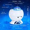 Starry Sky Projector Northern Light Moon Star Projection Lamp USB Party Bluetooth Speaker for Bedrooms Living Room
