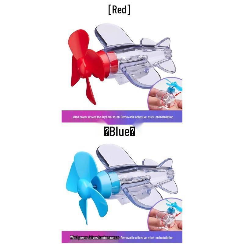 LED Windbetriebenes Buntes Flugzeug Auto- & Motorrad-Dekolicht