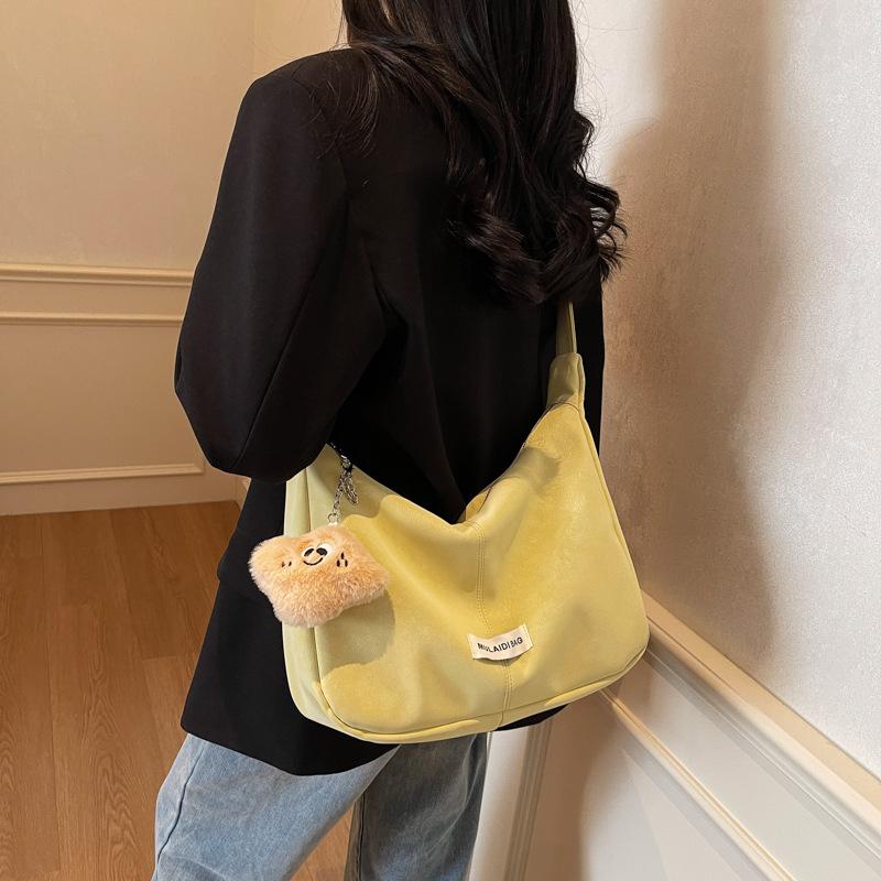 Large-capacity Fashionable and Textured Shoulder Bag Women's 2025 Spring New Niche Simple Ins Messenger Bag Tote Bag
