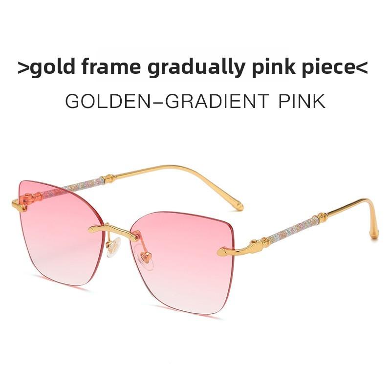 Retro Cat Eye Sunglasses For Women Uv400 Sun Protection With Green Lenses For Fashionable Outings