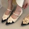 Fashion 2024 High Quality Thick Heeled Casual Shoes for Women New Korean Style Fashion Shallow Mouth Flower Women Shoes Zapatos De Mujer