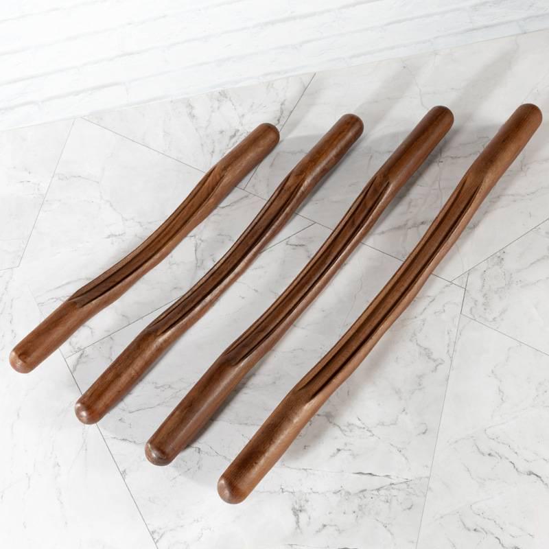 Sandalwood Whole Body Massage Rod: Universal Relief Stick for Tendons, Meridians, and Back Massage.