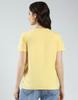 MONTE CARLO Women's Printed Round Neck Top Yellow M