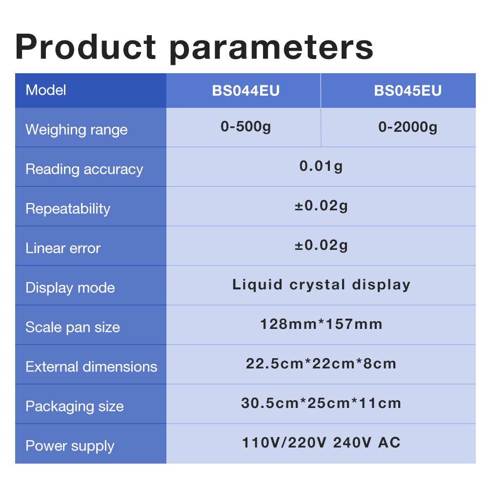 500g/2000g Laboratory Balance Scale 0.01g High Precision Scale Analytical Scale Electronic Balance Weighing for Jewelry Medicine