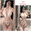 Sexy Lingerie Sexy Three-point Pajamas Sexy Short Female Temptation Neck Deep V Flirting Bed Passion Girl Suit
