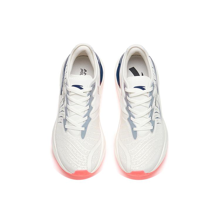 Anta Tron 2.0 Cushioning Slip Resistant Abrasion Resistant Low Top Running Shoes Men's White Blue 112215586-12