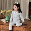 Kids Cotton Lycra Pajamas Set A Skin-friendly Long Sleeve Winter Homewear Boys Girls