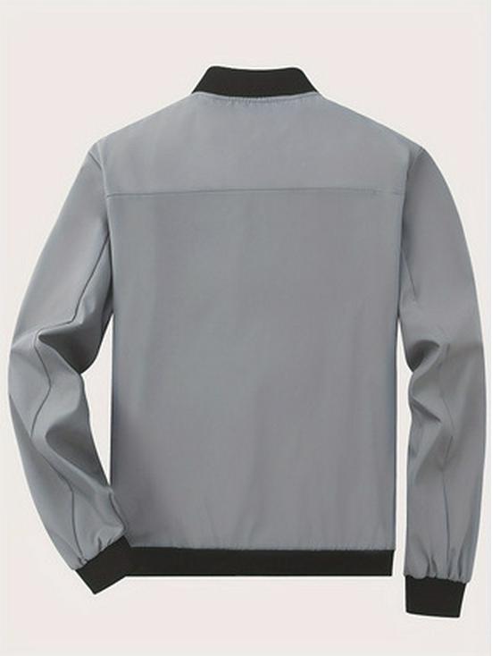 Spring British Style Men's Stand Collar Baseball Jacket - Trendy Casual Fashion