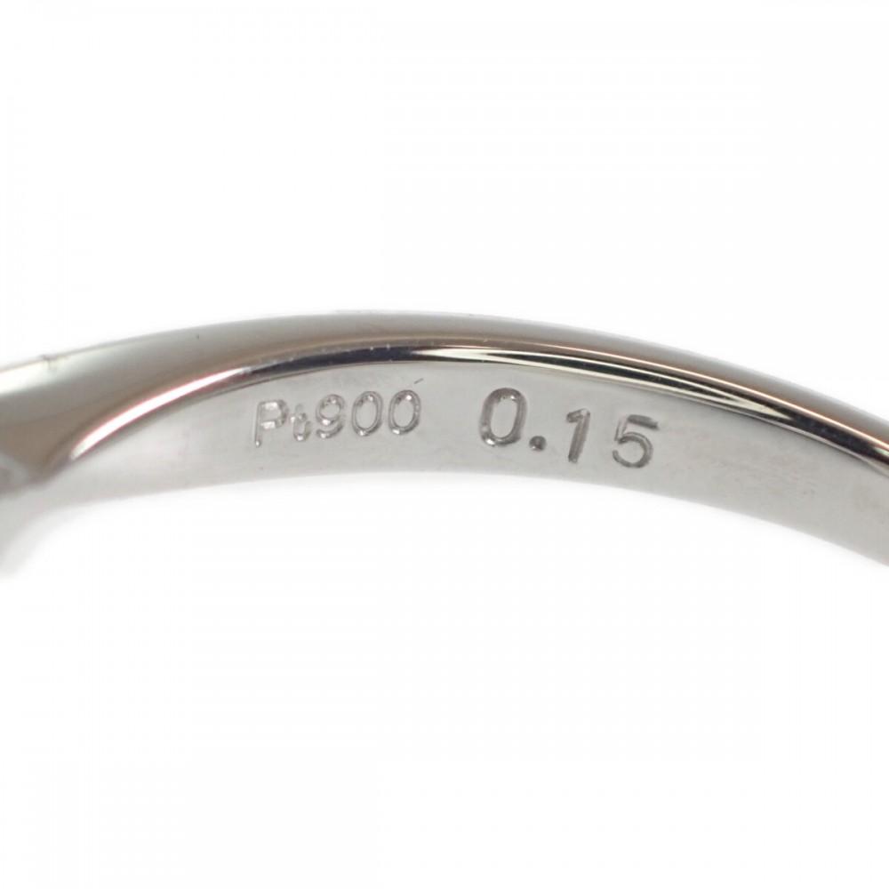 Nessuna marca #11.5(Dimensione JP) anello Pt900Platino/Perla Donna