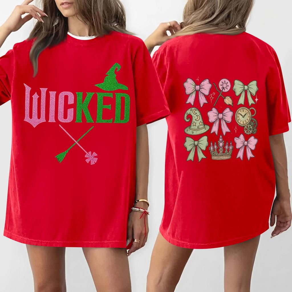 Women's Casual Fashion Round Neck Printed Short Sleeve T-Shirt Top