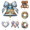 DIY 2D Flat Acrylic Special Shaped Rhinestone Diamond Art Window Pendants for Home Decoration and Gift