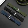 Klasyczny 20/21/22mm Wysokiej jakości nylonowy pasek do zegarka ze skóry cielęcej Pasuje do IWC Pilot SPITFIRE MARK18 Portofino TOP GUN IW389101 Pasek do zegarka