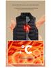 Men's Plus Size Stand Collar Sports Down Vest - Korean Style, Warm, Autumn/Winter.