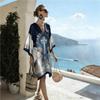 Bohemian ladies new D print seaside vacation fashion casual dress