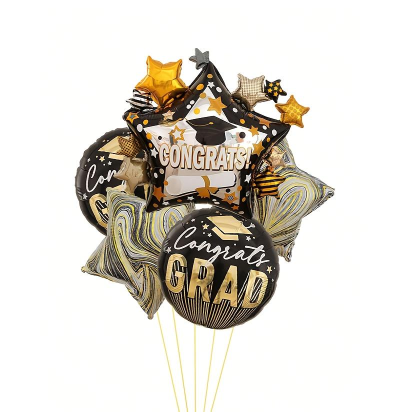6pcs Graduation Balloon Decoration Set — Ideal for Graduation Decor, Parties, Celebrations, and School Graduation Ceremonies