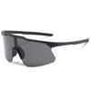 Women's Windproof UV Protection Cycling Sunglasses with Large White Transparent Frame