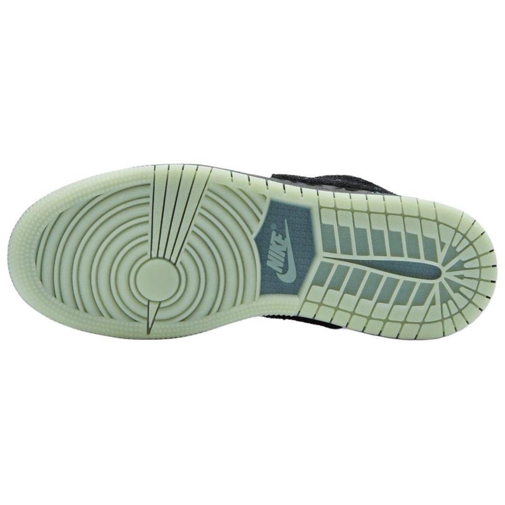 Air Jordan 1 Low GS Fortune Fly Halloween Černá Zelená Dětské Lifestyle Boty HQ3442-001