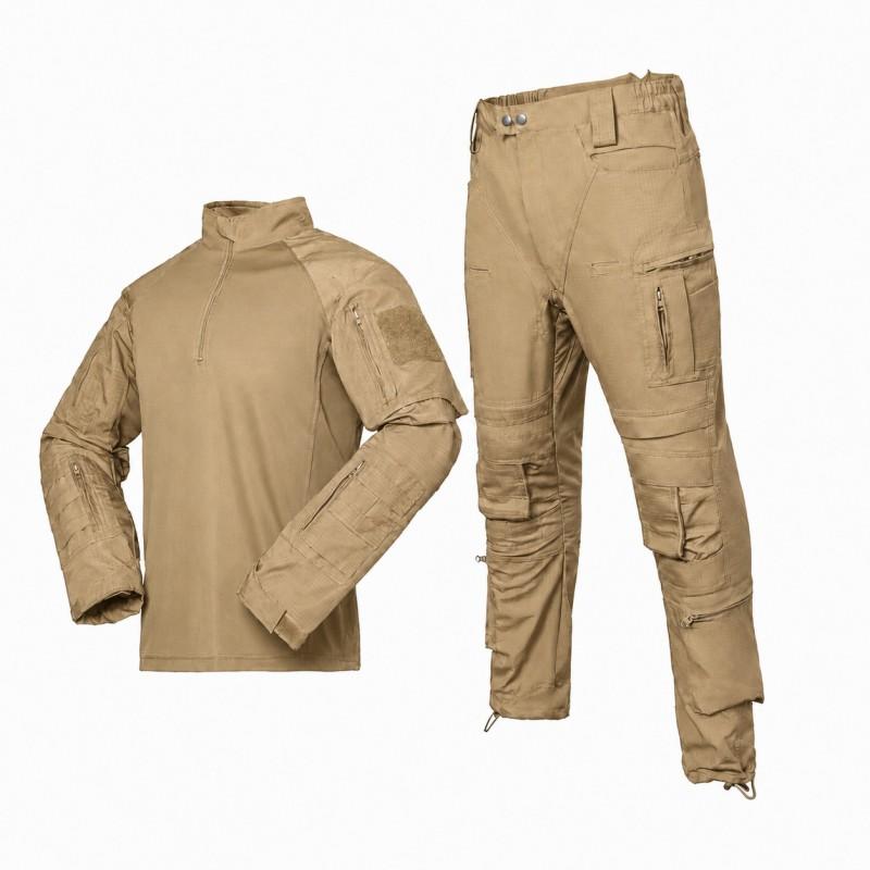 A7 Camo Tactical Frog Suit Set Breathable Durable Outdoor Training Uniform Hiking Camping