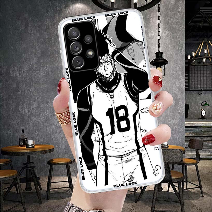 Anime Blue Lock Phone Case For Samsung Galaxy A12 A22 A32 A52 A72 A02S A51 A50S A71 A70 A31 A20S Note 20 Ultra S10 A10S Galaxy A