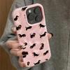 Dachshunds Pattern Soft Silicone Phone Case For iPhone 17 Air 16 15 14 13 12 11 Pro Max Plus Wrinkle Texture Cover