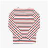 Saint James Unisex Long Sleeve Tee Modern Stripe Ecru Marin Tulipe 8115